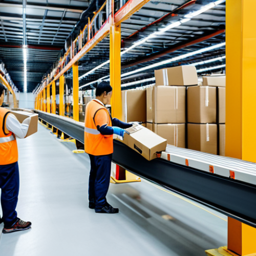 Modern E-Commerce Logistics**

A busy logistics warehouse in Malaysia, fully clothed workers efficiently sorting packages, automated conveyor belts moving boxes, bright lighting, safe for work, appropriate content, professional, modest, perfect anatomy, correct proportions, natural pose, high-resolution, well-formed hands, proper finger count, natural body proportions, dynamic composition.

**